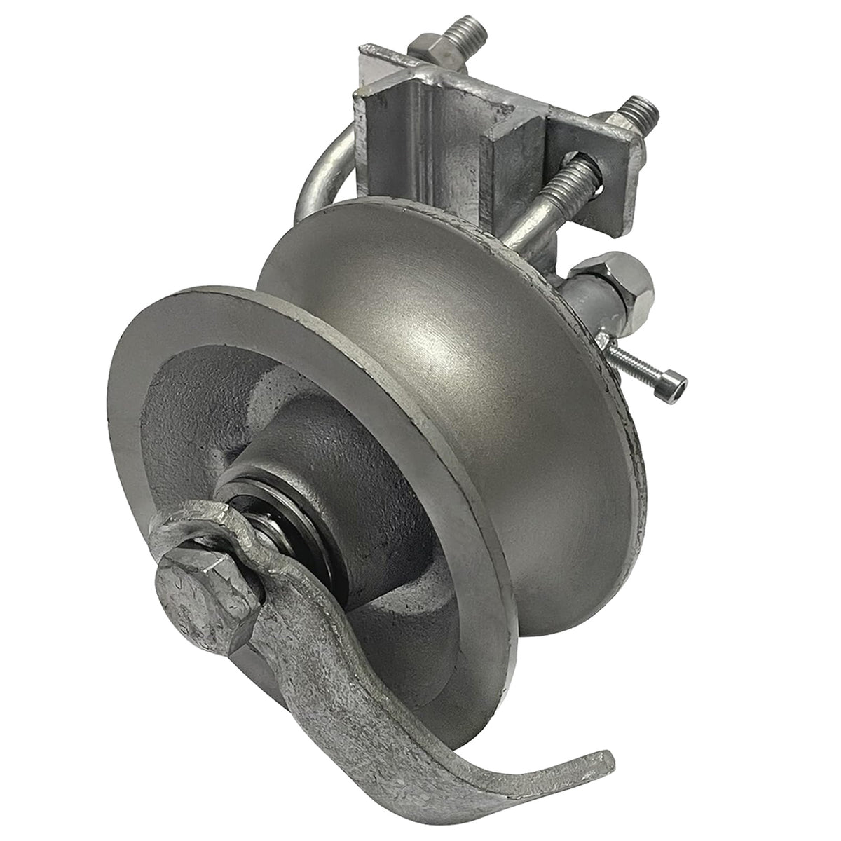 Heavy-Duty Swivel Gate Wheel Set with Spring-Loaded Shock Absorption