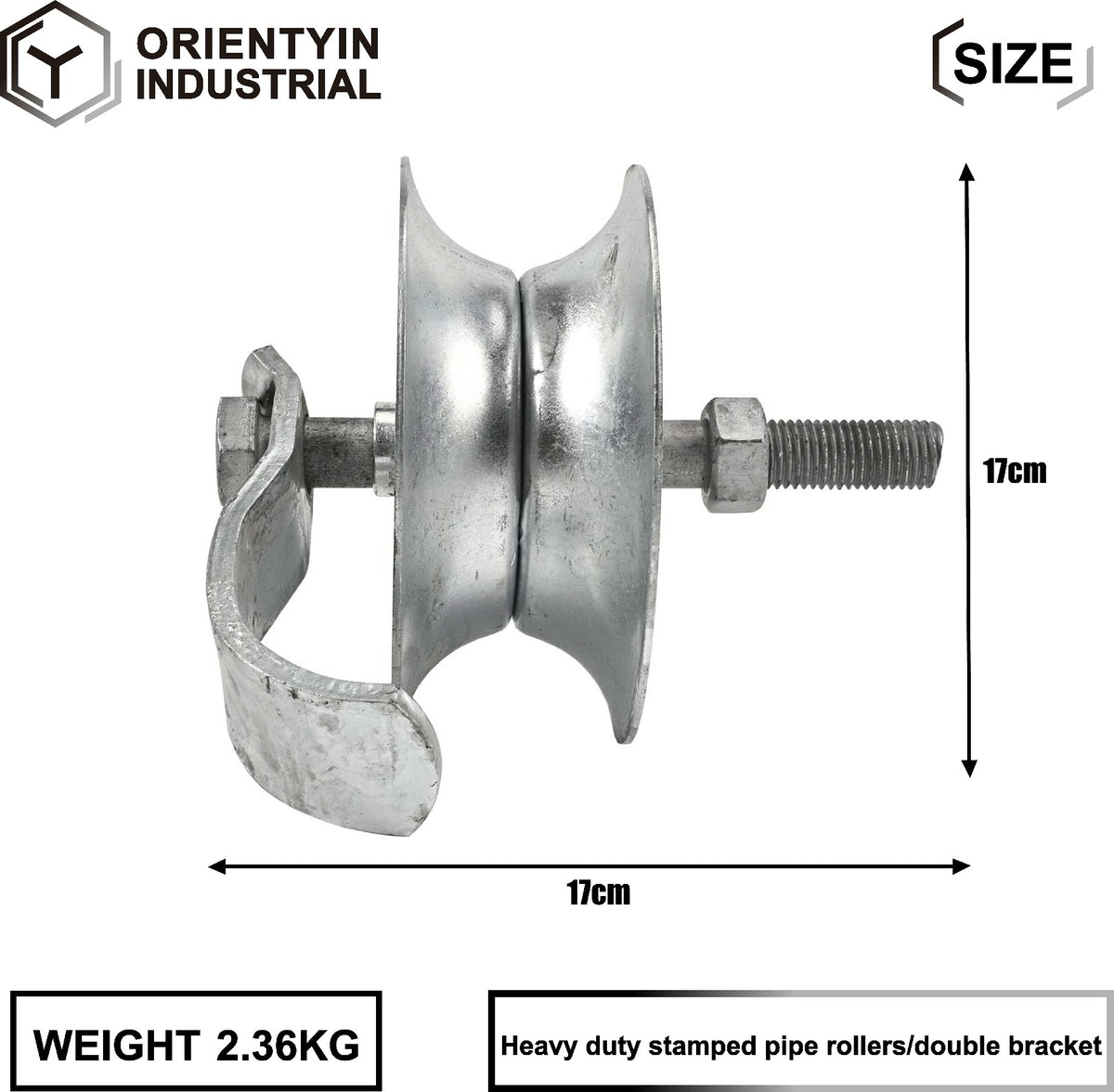 Stamped wheel double bracket