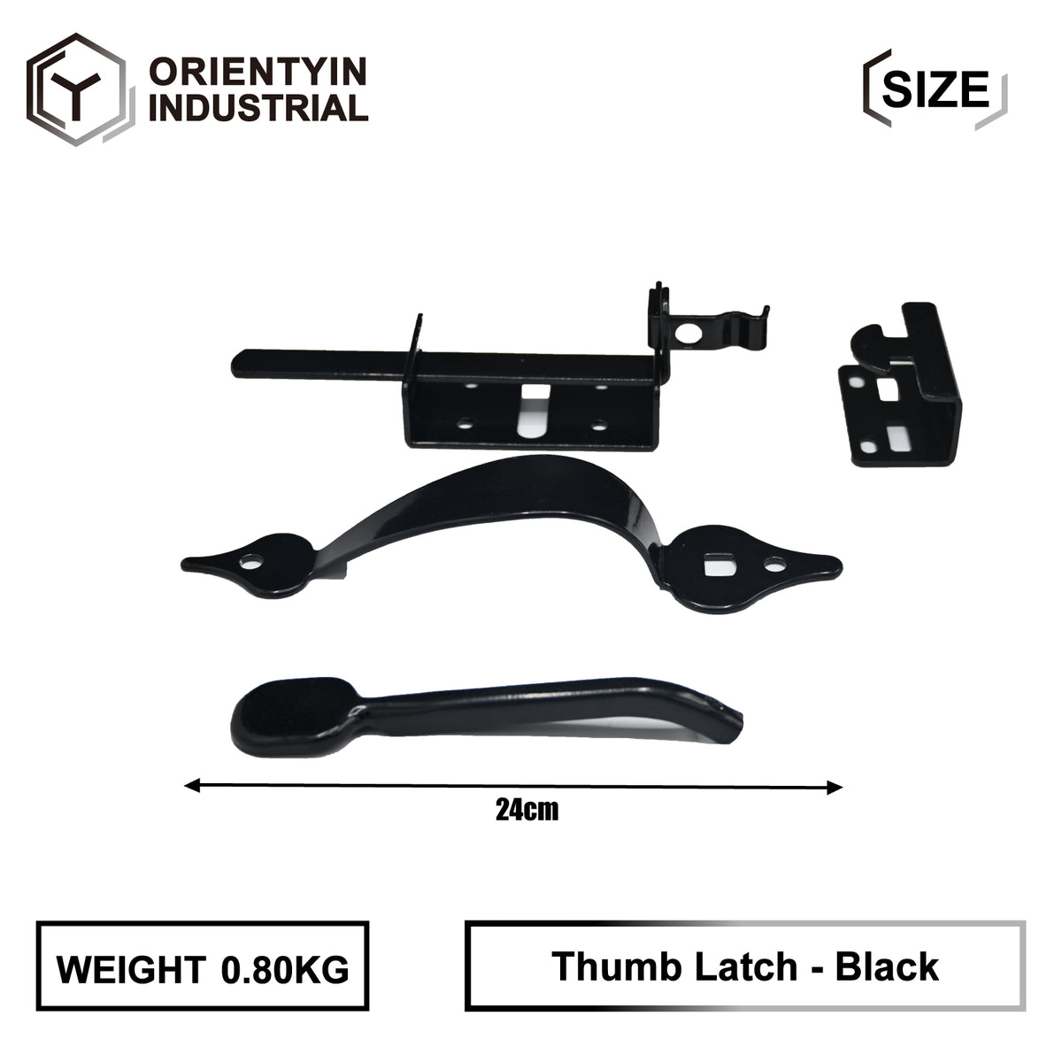 Thumb Latch - Black