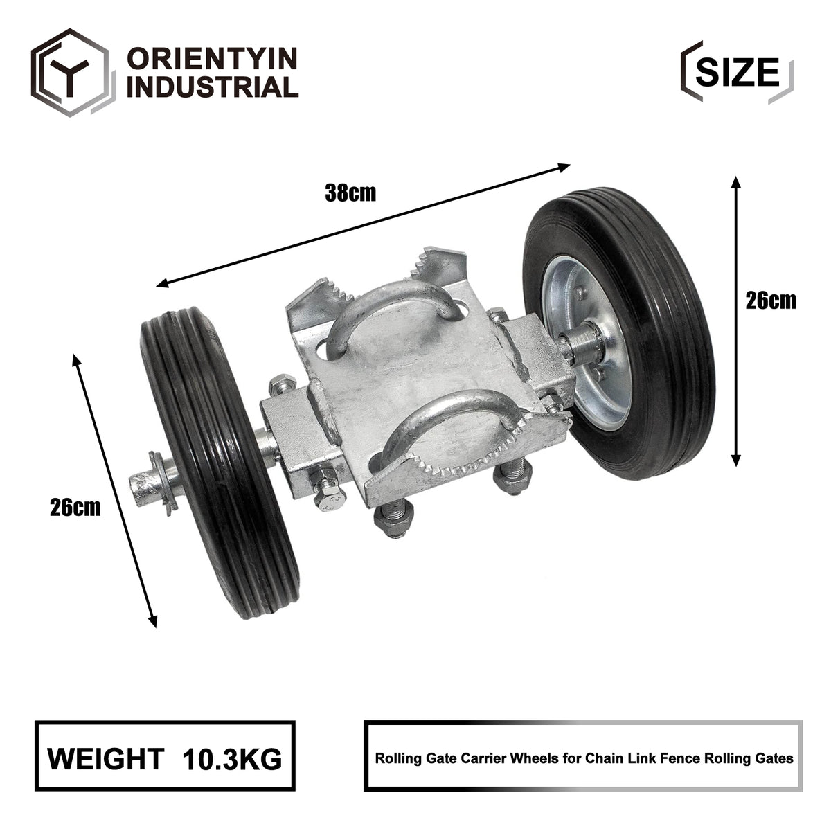 Adjustable Sliding Gate Wheel and Tensioner Set with Mounting Bracket - Premium Gate Accessory for Smooth Operation