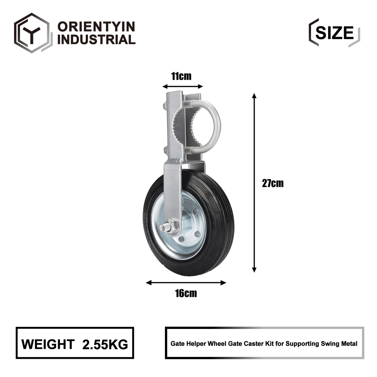 High Durability Swivel Gate Wheel - Dual Wheel Design Suitable for All Types of Gates