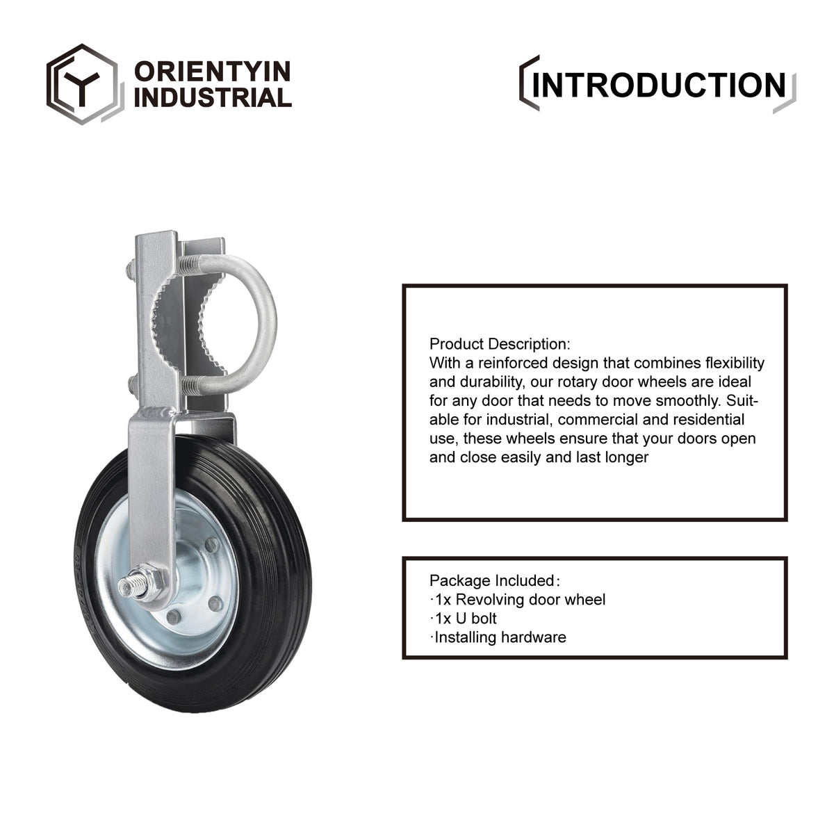 High Durability Swivel Gate Wheel - Dual Wheel Design Suitable for All Types of Gates