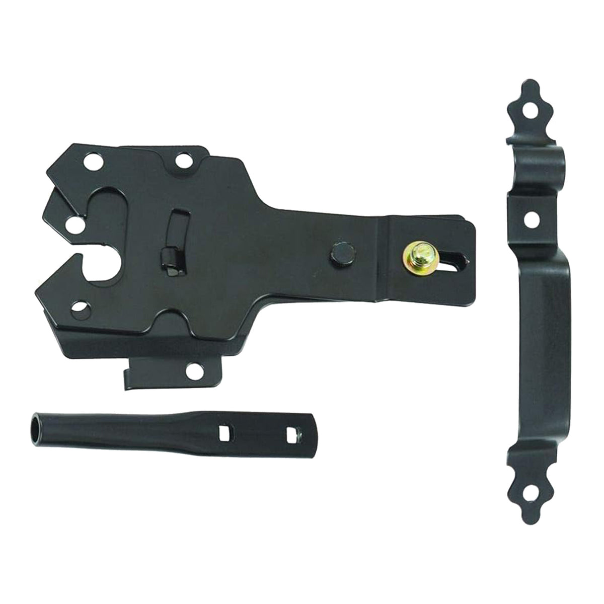 Black Decorative Gate Latch Set - Classic Design, Suitable for Garden and Pedestrian Gates