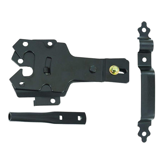 Black Decorative Gate Latch Set - Classic Design, Suitable for Garden and Pedestrian Gates