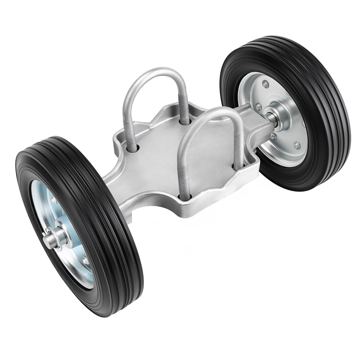 Rolling Gate Wheel 8", Weld-Free Solid Cast Heavy Duty Gate Roller, 600 lb Capacity for Metal Tube Gate, Driveway & Chain Link Fence