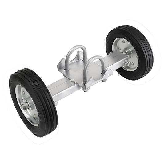 Adjustable Sliding Gate Wheel, 6" Tensioner Set with Mounting Bracket and U-Bolts - Premium Gate Accessory for Smooth Operation, Rubber Wheels for Metal Tube Gates and Driveway Gates