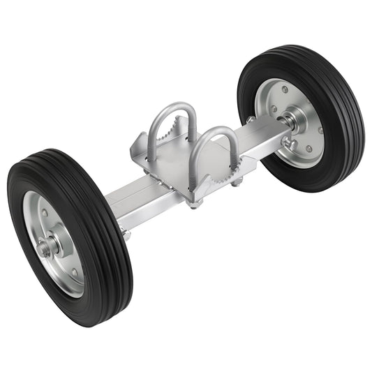 Adjustable Sliding Gate Wheel, 8" Tensioner Set with Mounting Bracket and U-Bolts - Premium Gate Accessory for Smooth Operation, Rubber Wheels for Metal Tube Gates and Driveway Gates