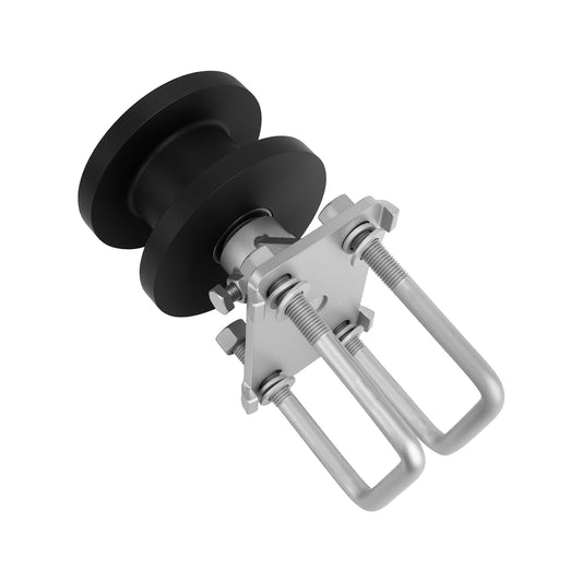 Sliding Gate Rollers, Nylon Cantilever Rolling Hardware for 4" Square Post x 2" Chain Link Fence Gate Frame - Pack of 4