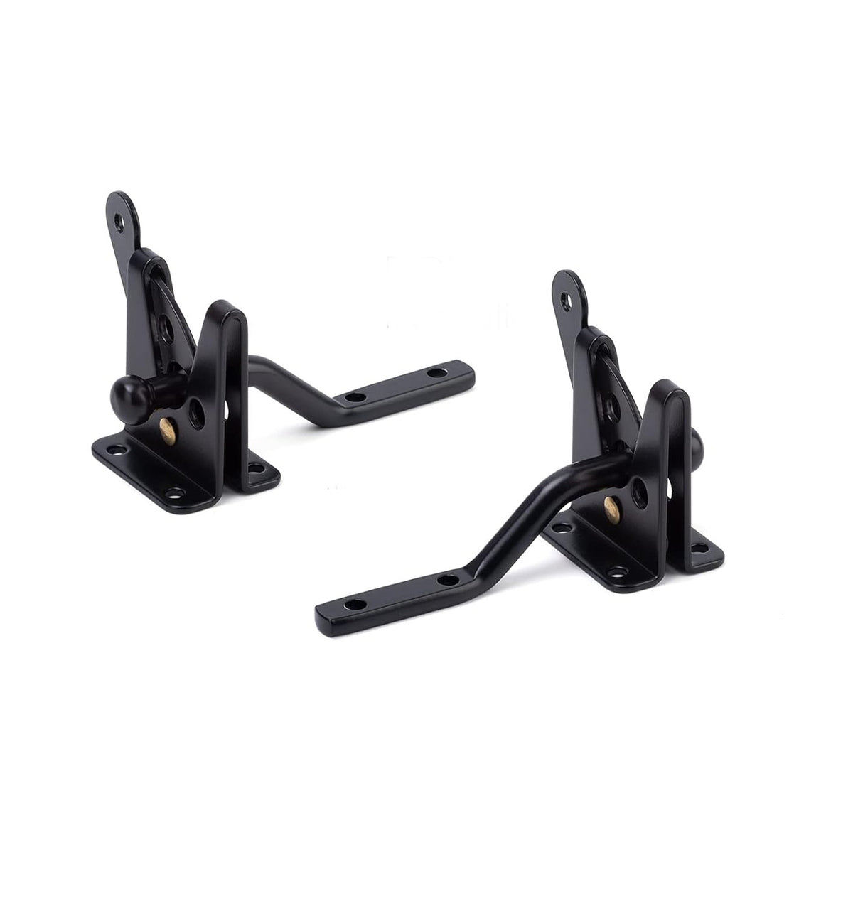 Black Self-Closing Gate Latch Set - Automatic Closing Design, Suitable for Various Garden Gates