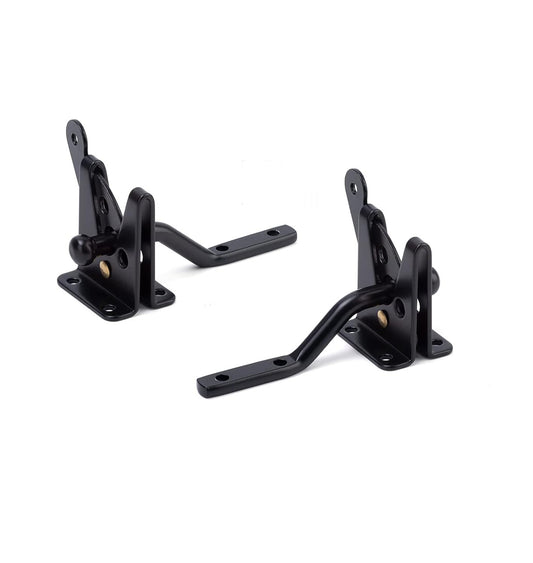 Black Self-Closing Gate Latch Set - Automatic Closing Design, Suitable for Various Garden Gates